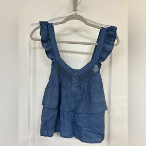 Blue American eagle top